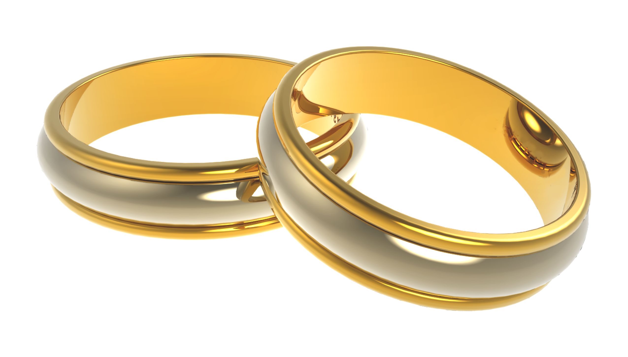 Engagement and wedding rings